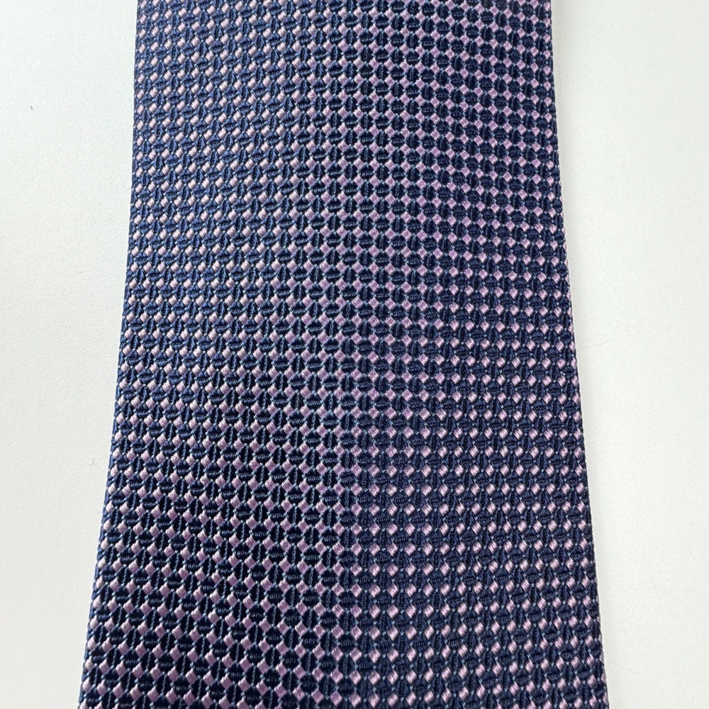 Brooks Brothers 346 Purple Geometric‎ Pattern Silk Tie USA - Picture 7 of 7